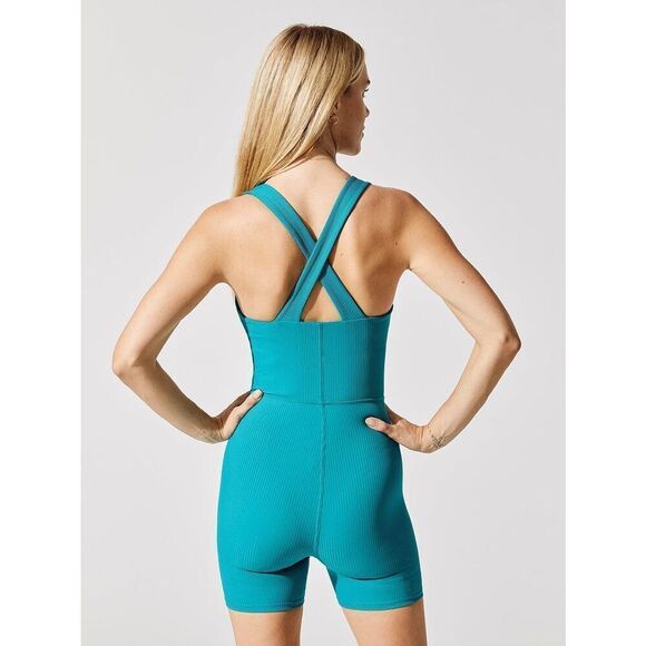 NWT Carbon38 Cut Out Short Ribbed One Piece - Picture 2 of 9